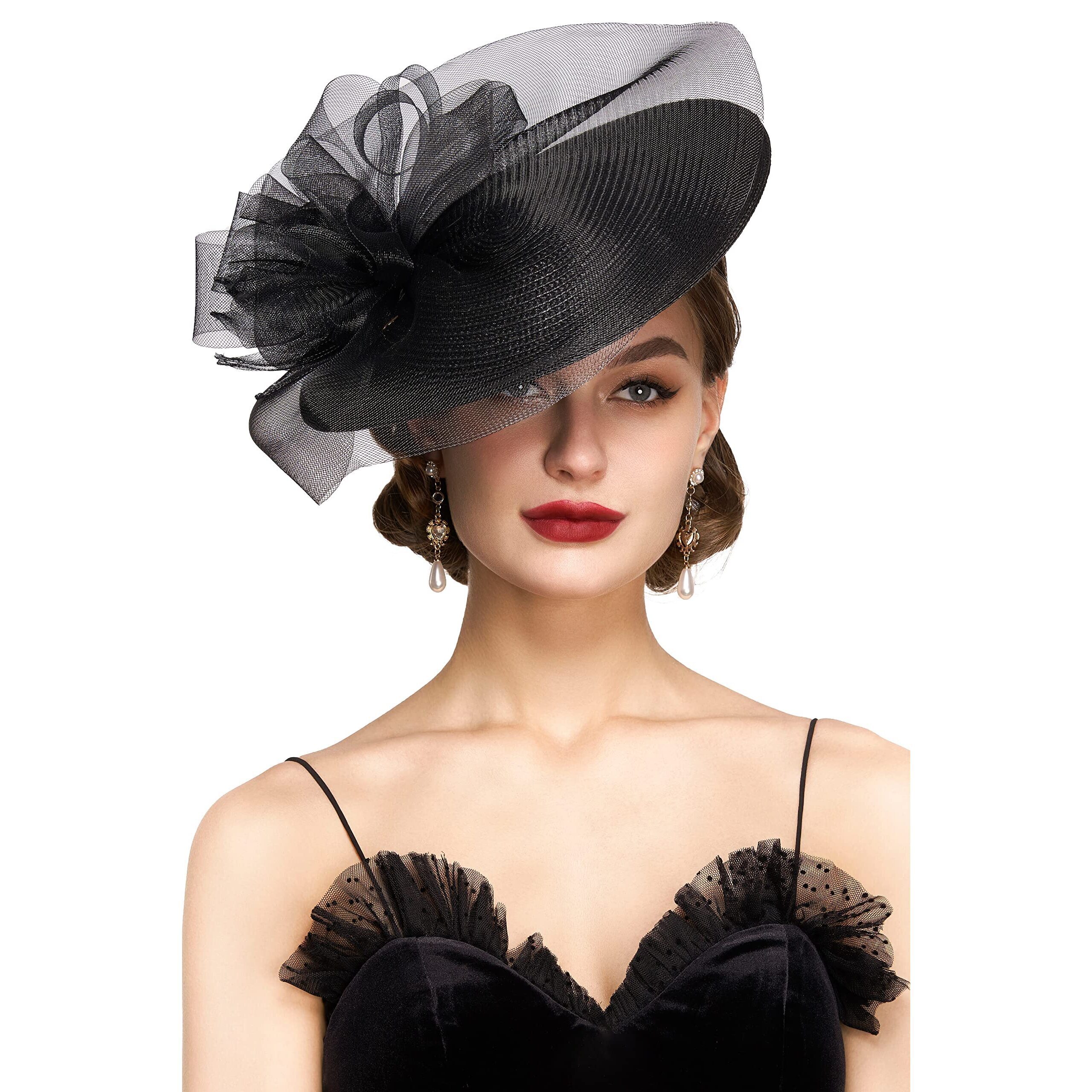 6113 Derby Hats For Women- Fascinators Tea Party Headband Fascinator